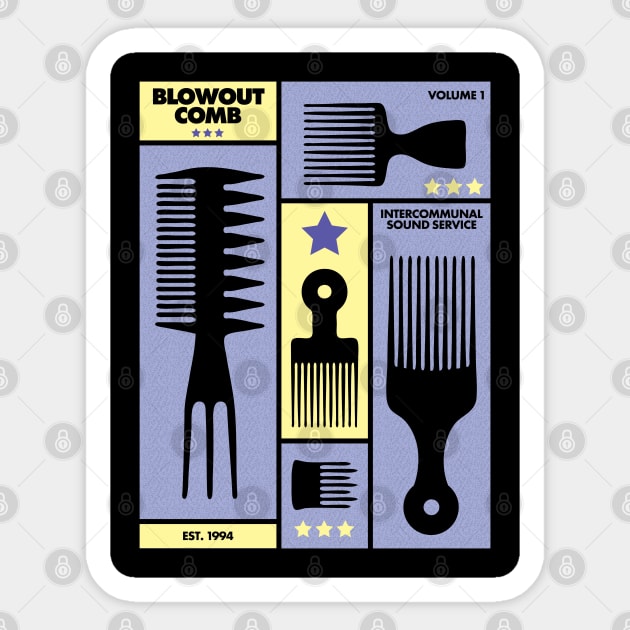 Blowout Combs Sticker by DIGABLETEEZ